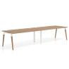 mesa multipuesto 200x100 naturale arki mesa progresiva doble fondo 100cm recto 1