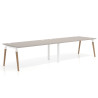 mesa multipuesto 200x100 rayado coco arki mesa progresiva doble fondo 100cm recto 1