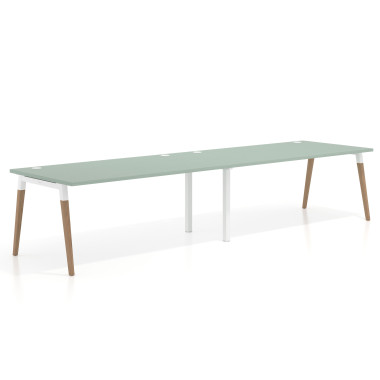 Mesa progresiva doble, fondo 100cm