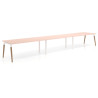 mesa multipuesto 300x100 rosa nube arki mesa progresiva triple fondo 100cm recto 1