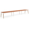mesa multipuesto 300x100 terracota arki mesa progresiva triple fondo 100cm recto 1
