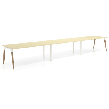 Mesa progresiva triple, fondo 100cm