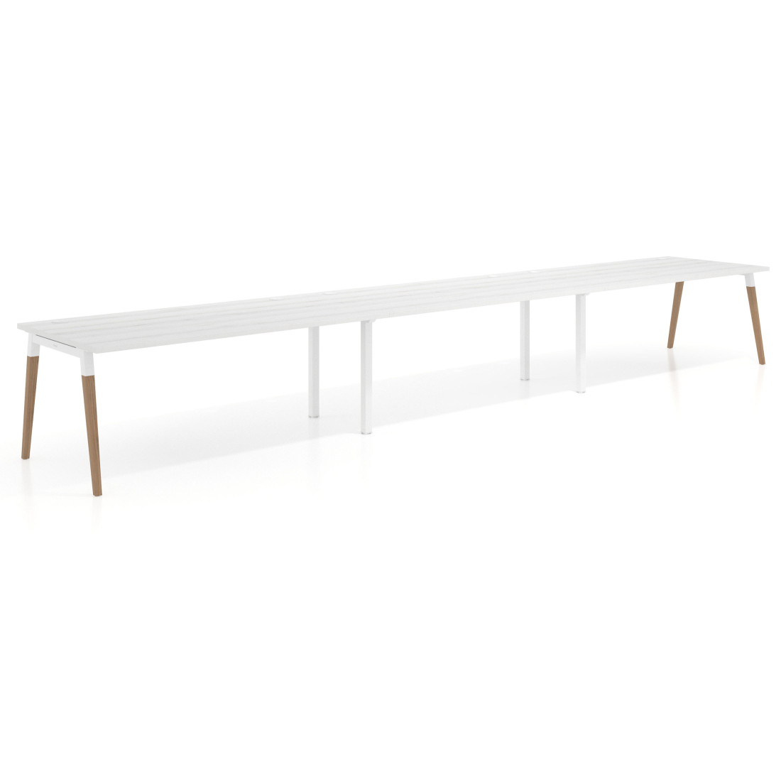 mesa multipuesto 420x140 albo arki mesa progresiva triple fondo 100cm recto 1
