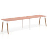 mesa multipuesto 240x80 rosa talco arki mesa progresiva doble fondo 80cm curvo 1