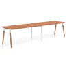 mesa multipuesto 240x80 terracota arki mesa progresiva doble fondo 80cm curvo 1