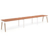 mesa multipuesto 360x80 terracota arki mesa progresiva triple fondo 80cm curvo 1