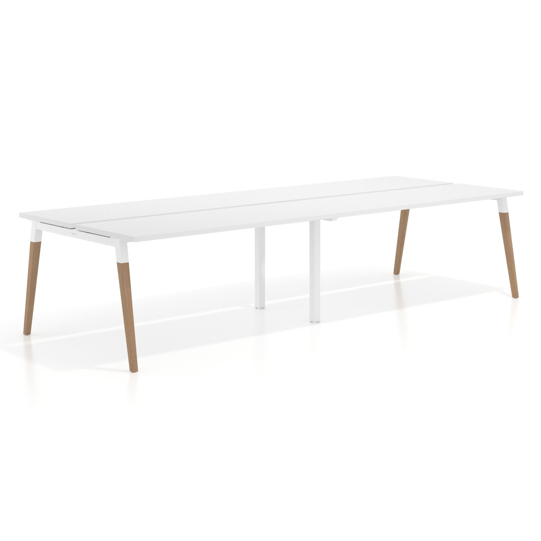 mesa multipuesto 200x126 blanco mate arki mesa bench fondo 126cm recto 1