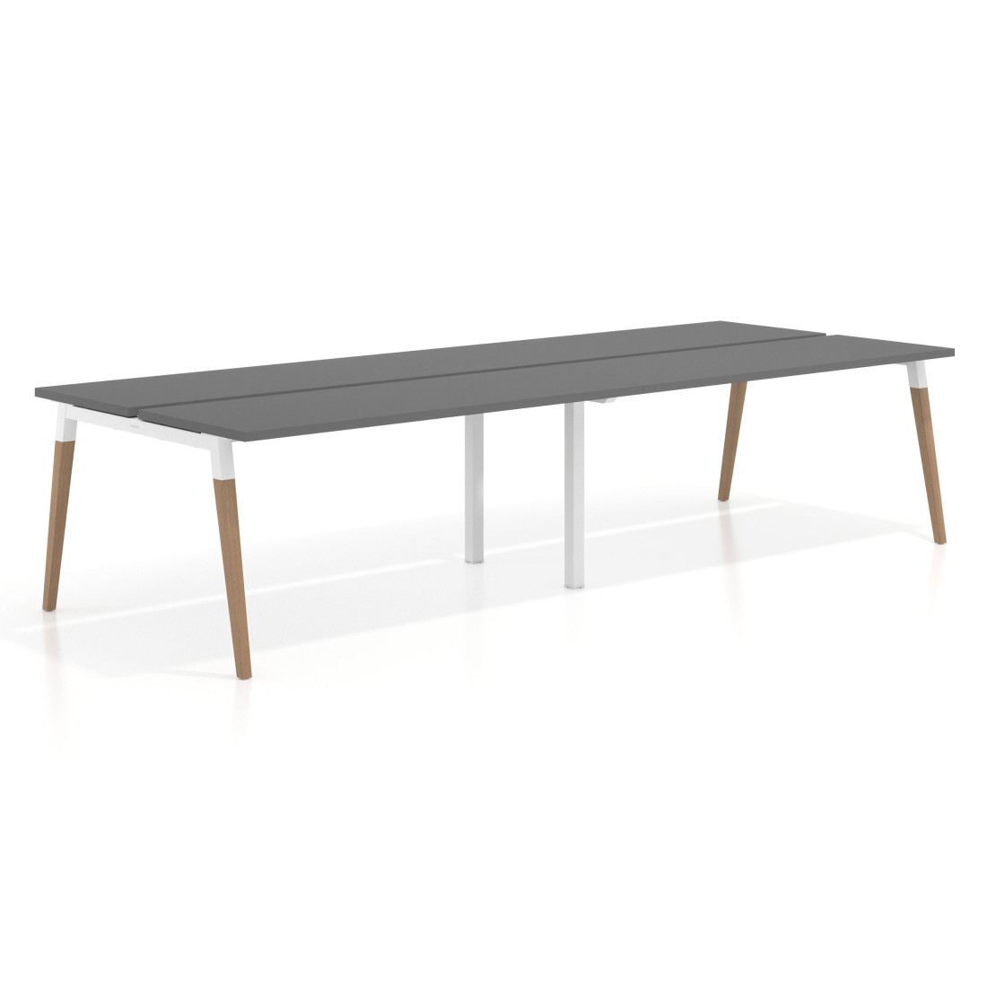 mesa multipuesto 200x126 gris tormenta arki mesa bench fondo 126cm recto 1