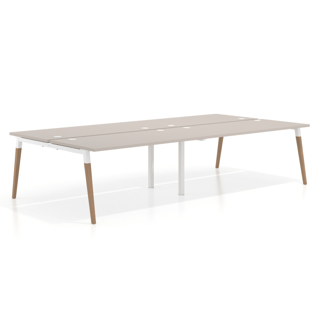 mesa multipuesto 240x166 gris coco arki mesa bench fondo 166cm recto 1