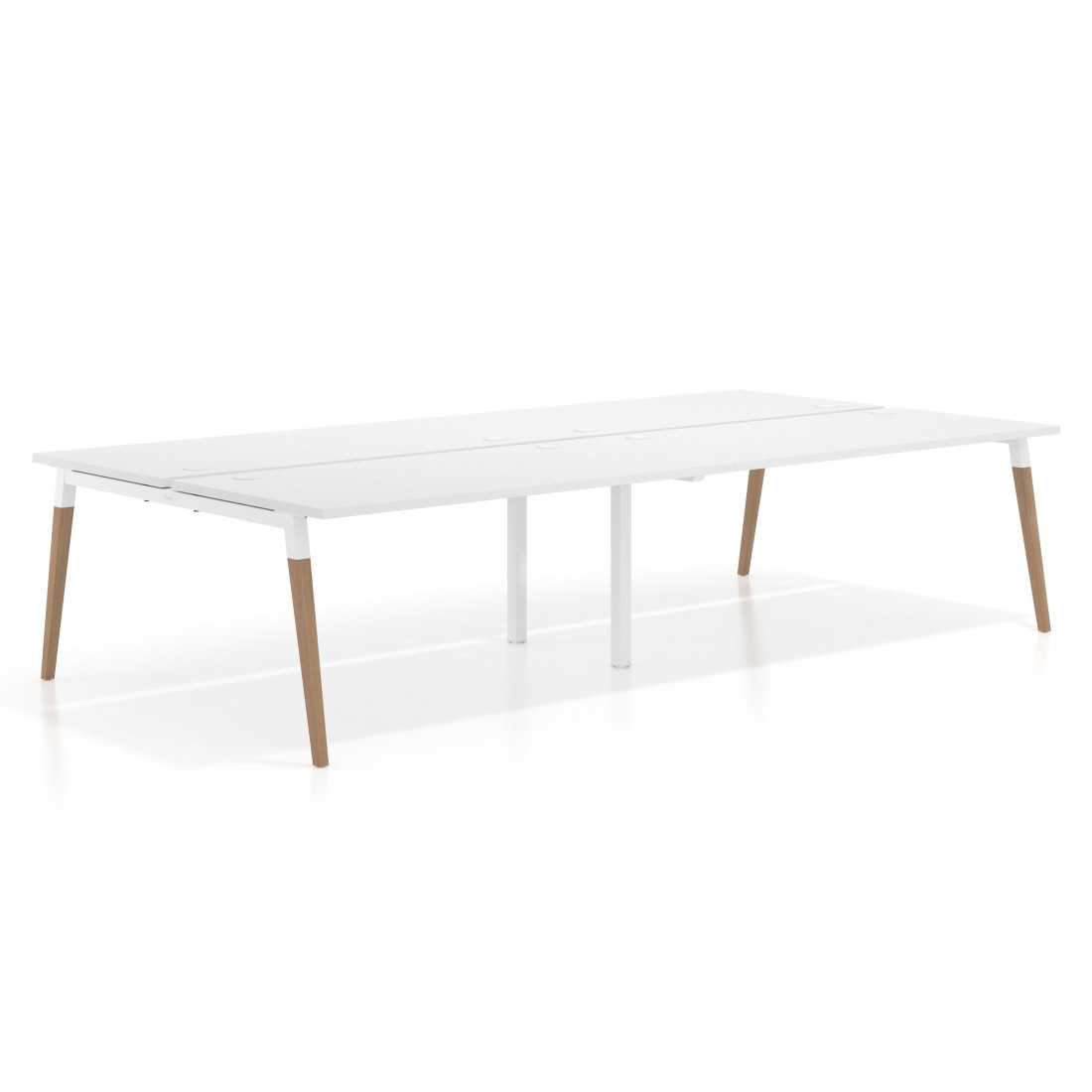 mesa multipuesto 200x166 blanco mate arki mesa bench fondo 166cm recto 1