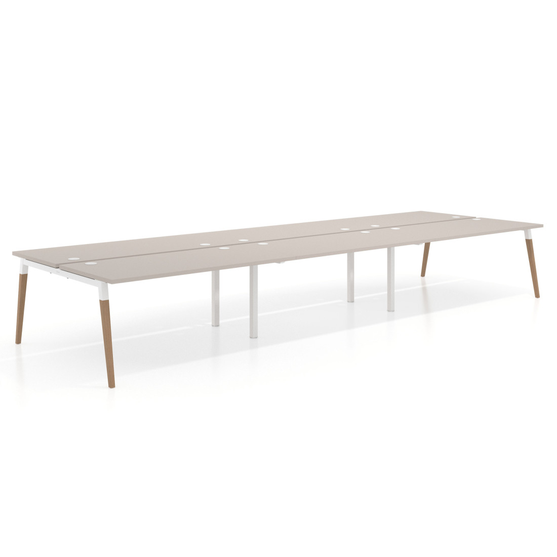 mesa multipuesto 300x166 gris coco arki mesa bench fondo 166cm recto 1