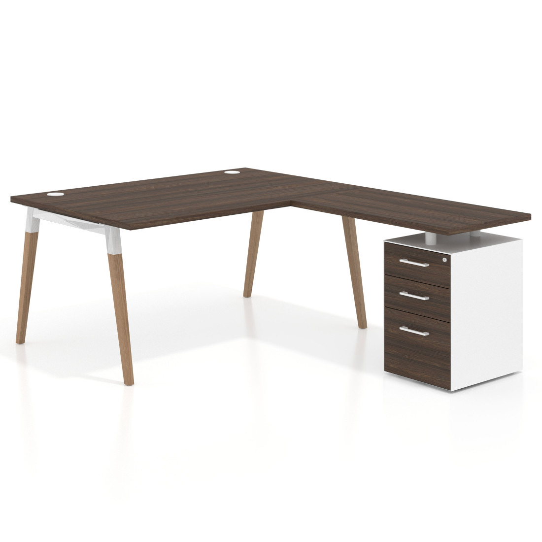 mesa en l 140x200 mistral arki mesa de oficina 100cm con pedestal frontales de melamina recto 1