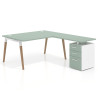 mesa en l 200x200 iris arki mesa de oficina 100cm con pedestal frontales de melamina recto 1