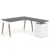 mesa en l 140x180 gris tormenta arki mesa de oficina 80cm con pedestal frontales de metal recto 1