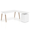 mesa en l 180x180 albo arki mesa de oficina 80cm con pedestal frontales de metal recto 1