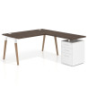 mesa en l 140x180 mistral arki mesa de oficina 80cm con pedestal frontales de metal recto 1