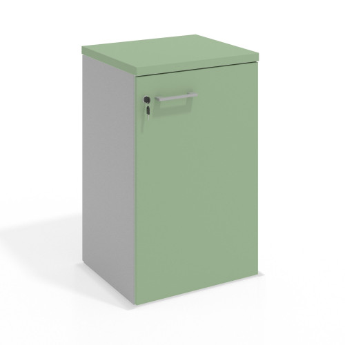 Armario de oficina Colors, medida 78x50 con puertas - VERDE TALCO