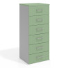 armario de oficina verde talco colors 6 cajones 6 cajones 1
