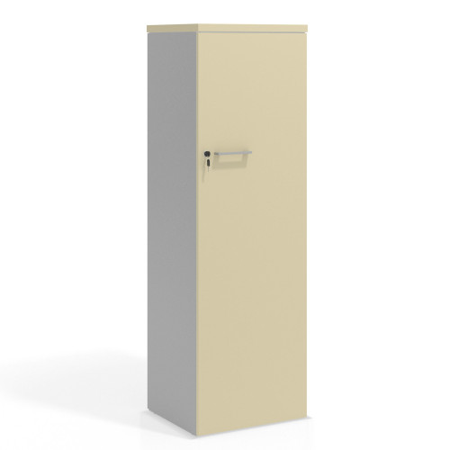 Armario de oficina Colors con puerta alta, medida 155x50 - SALVIA