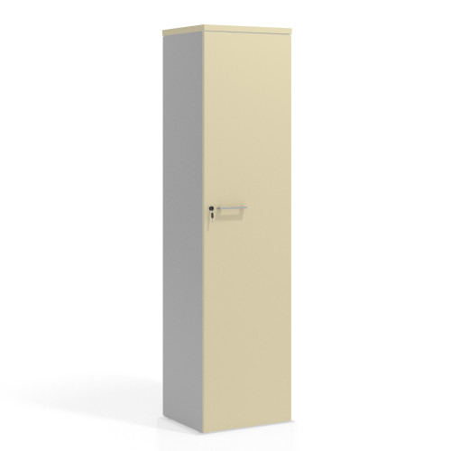 Armario de oficina Colors con puerta alta, medida 193x50 - SALVIA