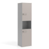 armario de oficina gris coco colors doble puerta puerta 2h 2h 1