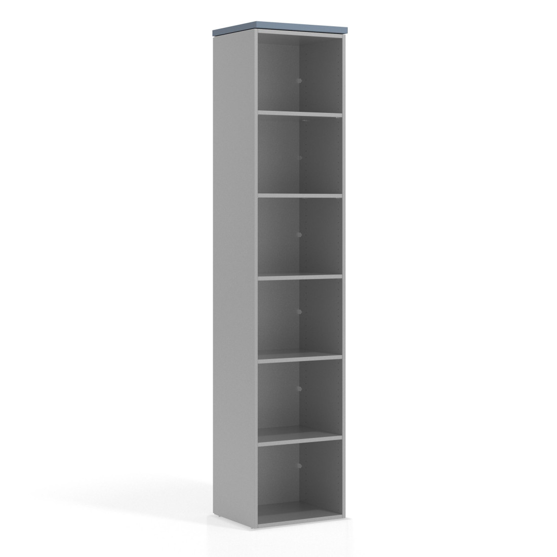estanteria y libreria de oficina azul talco colors estanteria sin puertas 1