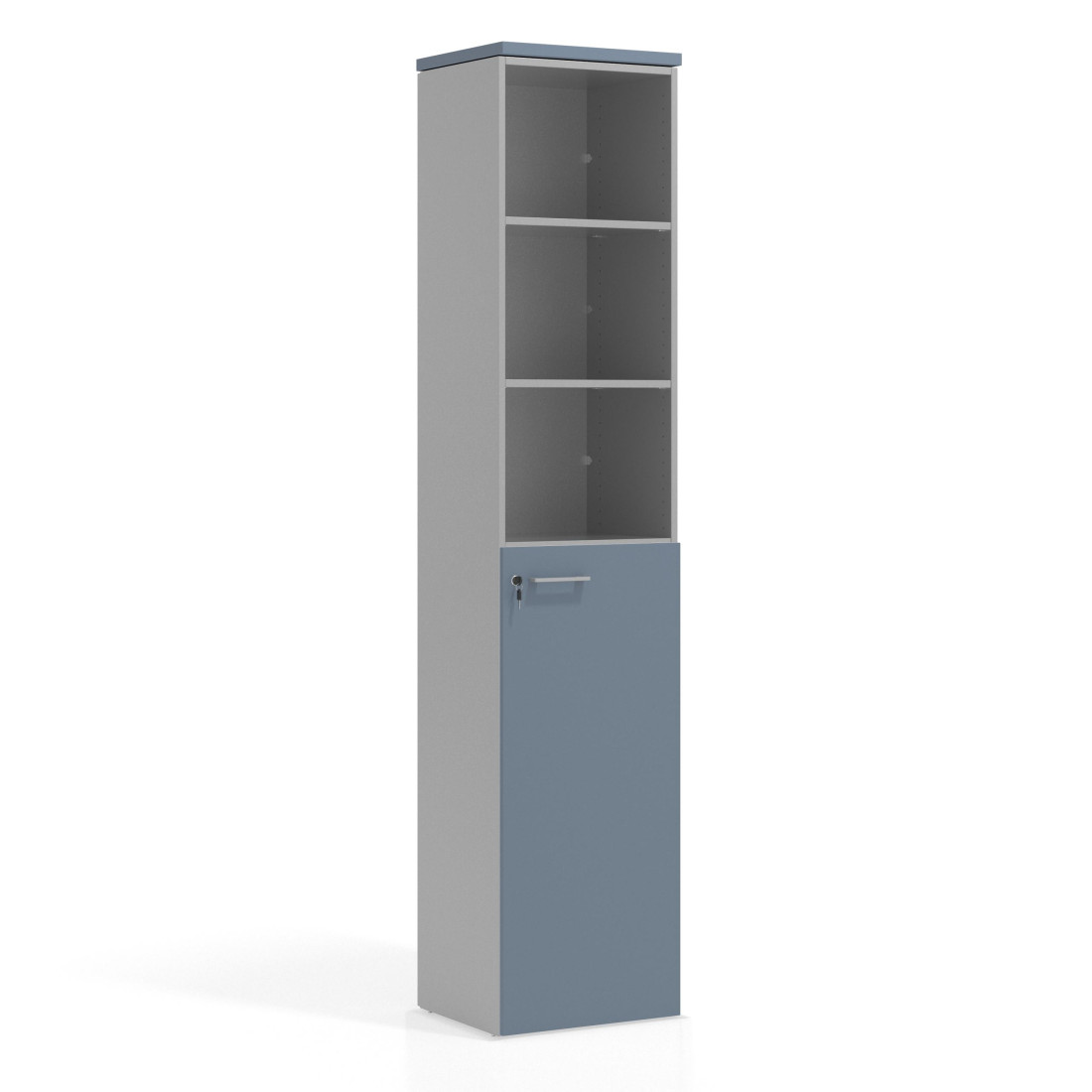 armario de oficina azul talco colors puerta 3 alturas puerta 3h 1