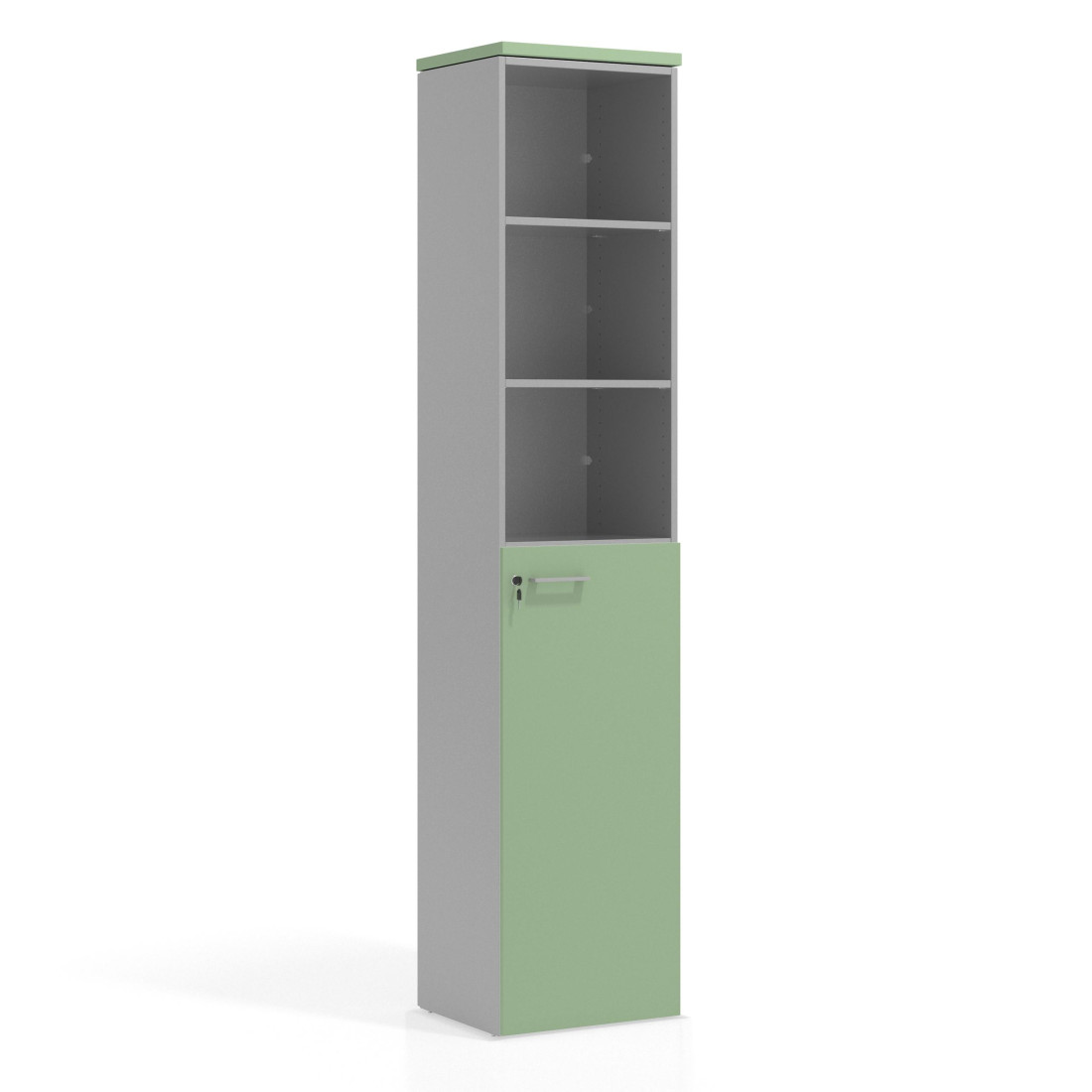armario de oficina verde talco colors puerta 3 alturas puerta 3h 1