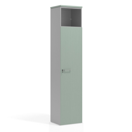 Armario de oficina Colors con puerta+ repisa, medida 236x50 - IRIS