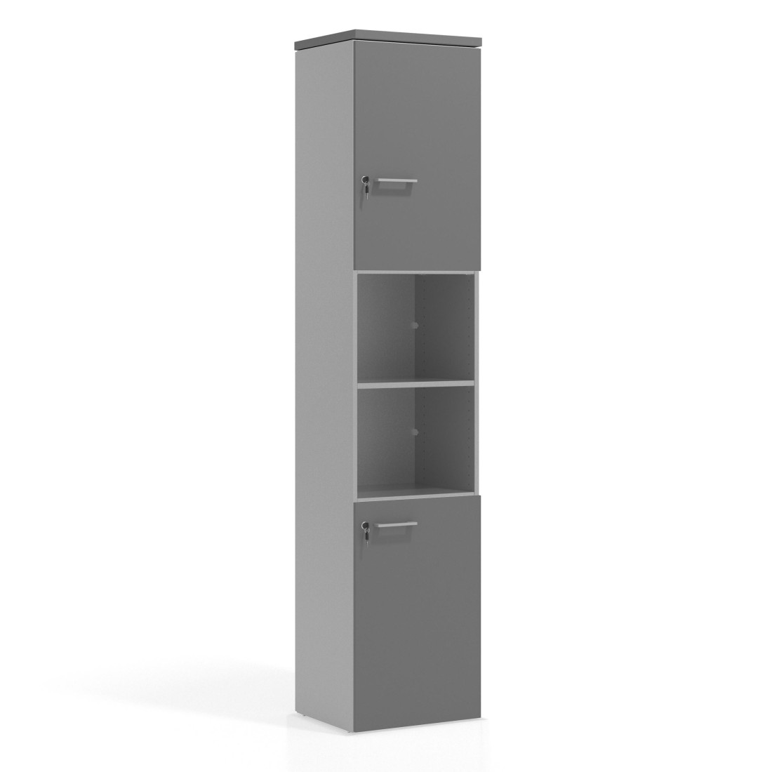 armario de oficina gris tormenta colors doble puerta puerta 2h 2h 1