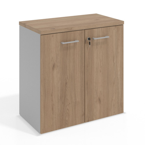 Armario de oficina Colors, medida 78x80 con puertas - NATURALE