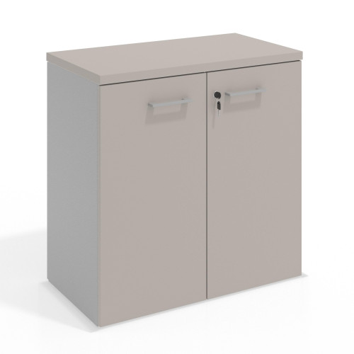 Armario de oficina Colors, medida 78x80 con puertas - GRIS COCO