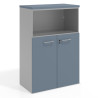 armario de oficina azul talco colors puerta baja puertas 2h 1