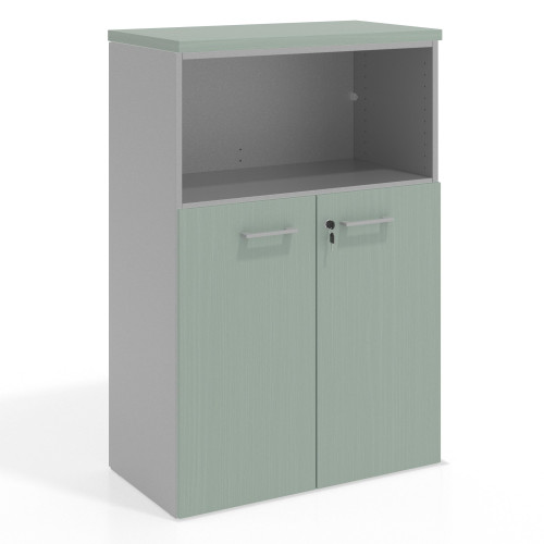 Armario de oficina Colors, medida 116x80 con puerta auxiliar - IRIS