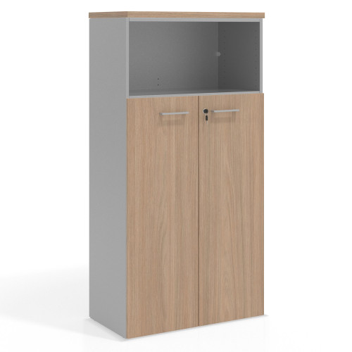 Armario de oficina Colors con puerta mediana, medida 155x80 - SIROCO