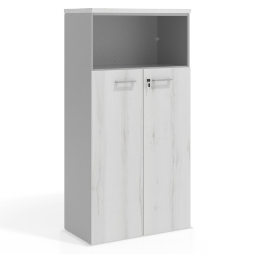 Armario de oficina Colors con puerta mediana, medida 155x80 - ALBO