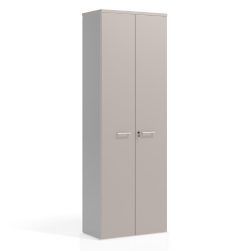 Armario de oficina Colors con puerta alta, medida 236x80 - GRIS COCO