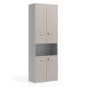 armario de oficina gris coco colors puerta baja puerta mediana puertas 2h 3h 1