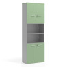 armario de oficina verde talco colors puerta baja puerta baja puertas 2h 2h 1