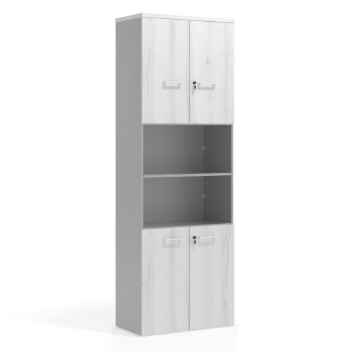 Armario de oficina Colors con doble puerta pequeña, medida 236x80 - ALBO