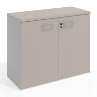 Armario de oficina Colors, medida 78x100 con puertas - GRIS COCO