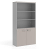 armario de oficina gris coco colors puerta baja puertas 2h 1