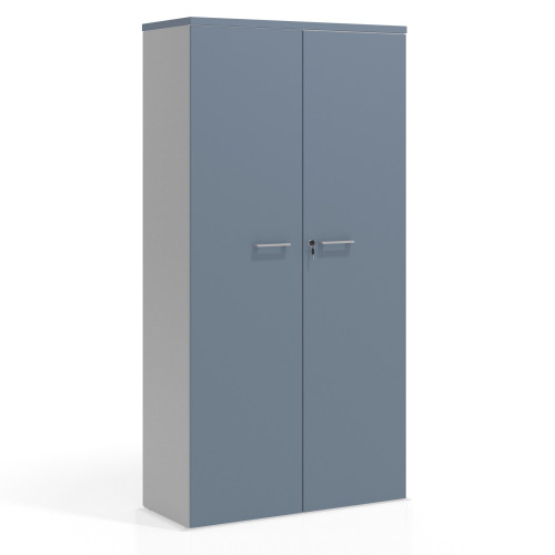Armario de oficina Colors con puerta alta, medida 193x100 - AZUL TALCO