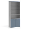 armario de oficina azul talco colors puerta baja puertas 2h 1