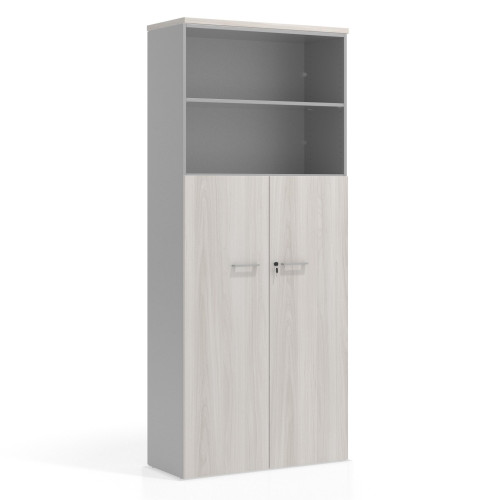 Armario de oficina Colors con puerta + estantes, medida 236x100 - CALIFORNIA