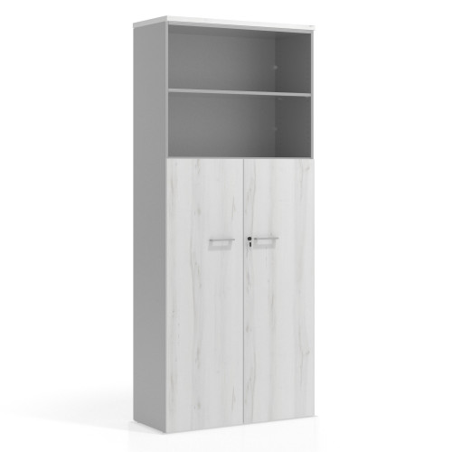 Armario de oficina Colors con puerta + estantes, medida 236x100 - ALBO