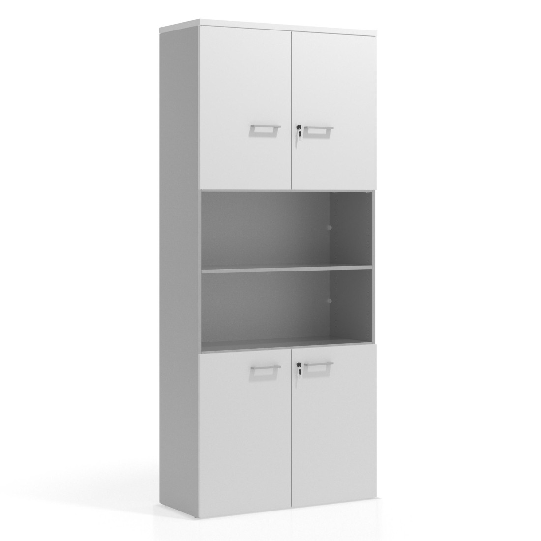 armario de oficina blanco mate colors puerta baja puerta baja puertas 2h 2h 1