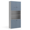 armario de oficina azul talco colors puerta baja puerta baja puertas 2h 2h 1