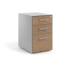 cajonera de escritorio rayado natural strong 2 cajones archivo aluminio 1