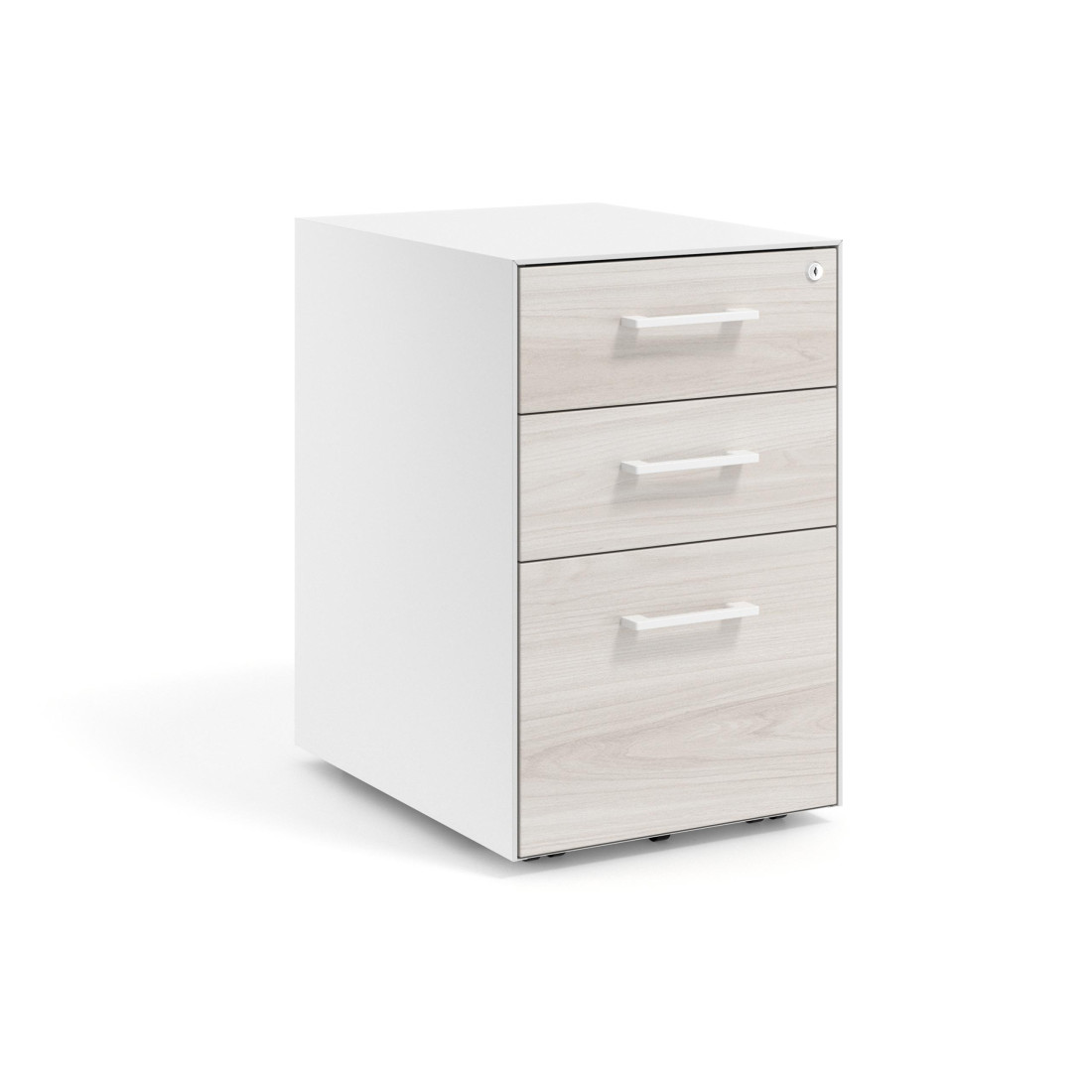 cajonera de escritorio california strong 2 cajones archivo blanco 1
